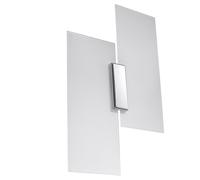 Wall Lamp FABIANO Steel Glass White Chrome E27 LED SOLLUX LIGHTING Any room NEW