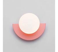 Wall Lamp,Globe Wall Lights Glass Metal Sconce Nordic Wall Lamp, Living Room Decor Light Fixture, Bedroom Bedside Geometric Headboard Lighting Fitting Kit, Modern Hallway Sconces/Black