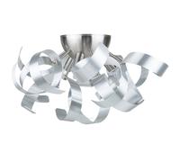 Beliani Wall Lamp Icana Metal Silver, Silver