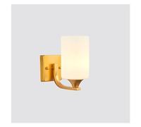 Wall Lamp Indoor Gold Wall Light Lamps - Glass Lampshade Wall Light American Style E27 Semi-Flush Mount Wall Mount Sconce Fixture Bedroom Bedside Decorate Wall Mounted Sconces,Pendant -66