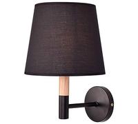 Wall Lamp Interior E27 Wall Light with Fabric Umbrella Bedside Black Reading Wall Sconces for Bedroom Bedside Study Children's Room 1 Pack/2 Pack