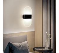 Wall lamp LED Oval Modern Indoor Aluminium Acrylic Sconce 3000K/6000K Bedside Reading Decorative Lighting Nordic Geometric Design for Bedroom Living Room