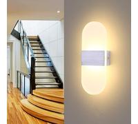 Wall lamp LED Oval Modern Indoor Aluminium Acrylic Sconce 3000K/6000K Bedside Reading Decorative Lighting Nordic Geometric Design for Bedroom Living Room