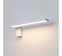 Wall Lamp,Led Wall Sconce Bedroom Bedside Reading Lamp, Minimalist Vanity Wall Mount Light, Geometric Metal Headboard Lighting Fixtures for Living Room Dressing Table Study Room/White-3000K