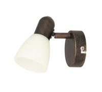 Wall Lamp Light Metal Glass Brown Cream Colour Modern Style E14 40W IP20 HQ UK