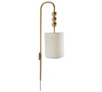 Beliani Wall Lamp LOKY Metal Brass