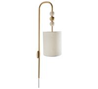 Wall Lamp LOKY Metal Brass/Beige