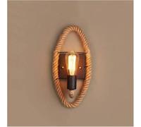 Wall Lamp Metal Retro Hemp Rope Wall Sconce Lighting American Country Farmhouse Wall Light Fixtures,Minimalist Style