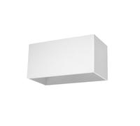 Wall lamp modern aluminum white 14x14x31cm rectangular 2-light G9 sleek fixture