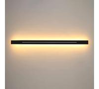 Wall lamp Modern Corner LED Wall Lamp Minimalist Indoor Light Black Long Strip Linear Wall Lighting Dimmable Vanity Bathroom Wall Sconce Gold Hallway Wall Mounted,Gold,60cm(Black,60cm) Bracket Light
