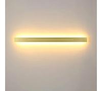 Wall lamp Modern Corner LED Wall Lamp Minimalist Indoor Light Black Long Strip Linear Wall Lighting Dimmable Vanity Bathroom Wall Sconce Gold Hallway Wall Mounted,Gold,60cm(Black,60cm) Bracket Light