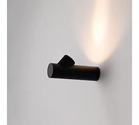 Wall Lamp,Modern Led Wall Light Geometric Sconce Aluminum Wall Spotlight, 7W Bedside Lamp Indoor Lighting Fixture, Directional Spotlights for Living Room Decor Wall Wash Lights/Black