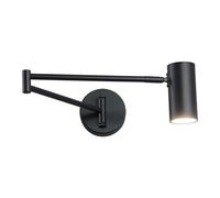 Wall Lamp Modern Matte Black Iron Sconce Long Swing Arm 7W LED Lights Background Decor Lighting for Living Room Restaurant