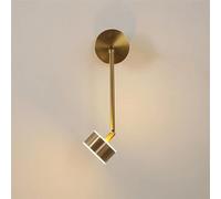 Wall lamp, Post-Modern Simple Led Wall Light The Lamp Holder Can Adjust The Direction Nordic Gold Iron Art Lamps for Living Room Decor(A2)