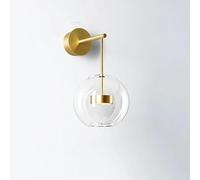 Wall lamp, Post-Modern Simple Led Wall Light The Lamp Holder Can Adjust The Direction Nordic Gold Iron Art Lamps for Living Room Decor(C1)