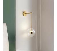 Wall lamp, Post-Modern Simple Led Wall Light The Lamp Holder Can Adjust The Direction Nordic Gold Iron Art Lamps for Living Room Decor(C)