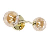 Beliani Glam 2 Light Wall Lamp Gold Ramis