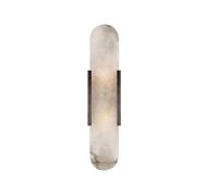 Wall Lamp Reading Light Hallway Stairs Lamp Modern Wall Light Metal Sconce Marble Lampshade Led Headboard Lighting Night Lamps for Living Room Bedroom Bedside Lights/Black/Medium