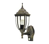 Wall Lamp Retro Garden Light Motion Dusk Sensor E27 IP43 Classic Gold Patio 60W