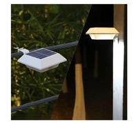 Wall Lamp Solar Garden Sink Light Outdoor Wall Lantern, Pathway Solar Powered Fence Lamp, LED Gutter Lamp Light, Outdoor Waterproof Garden Lamps for Porch Patio Landscape peace ( Color : White-3000k )