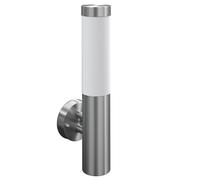Wall Lamp Stainless Steel 33cm IP44 Outdoor/Indoor E27 PlasticShade 60W Slim New