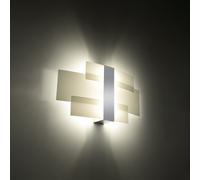 Wall lamp steel, glass Celia modern Design G9