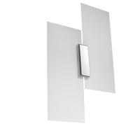 Wall lamp steel, glass Fabiano modern Design E27