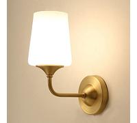 Wall Lamp Study Roomnimalist Retro Wall Light Corridor Aisle Creative Wall Sconce Bedroom Simple Led Wall Lantern European Style Classical Glass for Living Room Restaurant/Style B/B