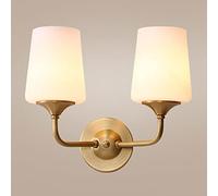 Wall Lamp Study Roomnimalist Retro Wall Light Corridor Aisle Creative Wall Sconce Bedroom Simple Led Wall Lantern European Style Classical Glass for Living Room Restaurant/Style B/B (Style B B)