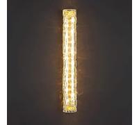 Wall Lamp,Wall Light Bedside Decor Lamp Linear Bedroom Brass Long Strip Sconce with Aqua Glass Shade Modern LED 3 Color Mode Lights,Chandelier