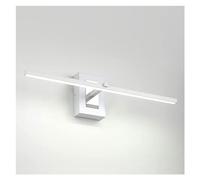 Wall Lamp Wall Light LED Mirror Light Bathroom Vanity Waterproof Wall Sconce Indoor Stairs Hallway Wall Lighting Simple Metal Strip Wall Lamps L18.12in Bedside Decor Lamp, Chrome A (Color : Light Gre