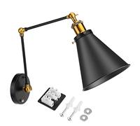 Wall Lamp,Wall Lights For Bedrooms,Wall LightsPilipane Wall Lamps,Wall Mounted Lighting Sconce,Vintage Wall Light Lamp,Adjustable Retro Industrial Swing Arm Ambient Lighting,Warehouse Wall Decor