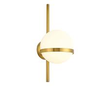 Wall Lamp,Wall Sconces,Glass Living Room Bedroom Bedside Dining Aisle Creative Indoor Wall Hanging Lamp, Warm Soft High Brightness Wall Sconces/Black/a