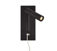 Wall Lamp,Wall Sconces,Walls Readings Bracket Rotatable USB Charging Hidden Switch Suitable for Living Room Bedroom Hotel Kitchen Restaurant/Black/A/Black/a