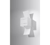Wall Lamp White 30x12x10cm Aluminium Glass Up/Down Square Modern Loft Indoor G9 [EEK: Unbranded]