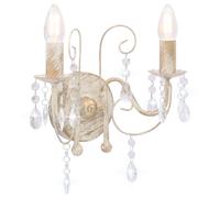 Wall Lamp with Beads 2xE14 Bulbs Living Room Wall Light Multi Colours vidaXL