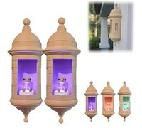 Wall Lamp with Puerto Rican Style, 3D Printed Multi Color Changing Frog Lamps, Caribbean Wall Light Warm Ambient Lighting for Bedroom Living Room Office