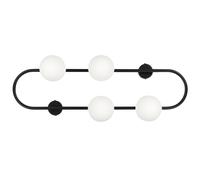 Beliani Modern Wall Lamp Yango Metal Black