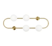 Beliani Wall Lamp Yango Metal Gold, Gold