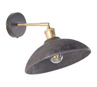 Beliani Wall Lamp Yerala Adjustable Mango Wood Black