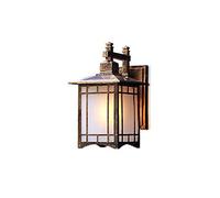 wall lamps, E27 IP65 Waterproof Porch Lights Retro Chinese Wall Lamps Classic Aluminum Courtyard Garden Corridor Wall Sconce Lanterns Outdoor Terrace Wall Lighting Art Decor Fixtures Bed (Color : N