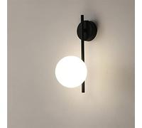 wall lamps , Modern Wall Sconce, Interior LED Wall Lamp Compatible with Living Room Bedroom with 9W G9 Bulb LED Wall Lighting Fixtures Compatible with Home Aisle Corridor - ( Color : Black , Size : Co