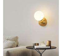 Wall Lamps, Nordic Modern Italian Light Luxury All Copper Wall lamp Bedside Corridor Staircase Bedroom Background(Three Color,6062copper)