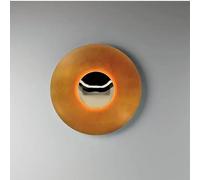 Wall Lamps, Nordic Round Wall Lamp Designer Living Room Dining Study Led Lights Bedroom Bedside UFO De(Orange-Gold,Diameter 60cm)