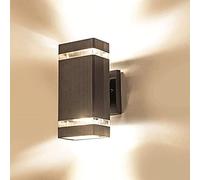 Wall lamps, Outdoor Wall Light, IP54, Black Die-cast Lamp Body Wall Sconces, Irradiate Wall Light for Courtyard Walkway Park