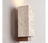 Wall Lamps & Sconces Japanese Style Wabi-sabi Style Wall Lights Yellow Travertine Wall E26/E27 Natural Cave Eye Notch Wall Lamps Bedroom Bedside Living Room Backdrop Aisle Wall La