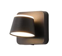 Wall Lamps Sconces LED Wall Mounted Reading Light Bedside Wall Lamp, 360° Adjustable Hardwired Sconce with Switch, 6W Headboard Lamps BedNight Sconces, Hotel Decor Wall Wash Lights-Blanc-6000k(Svart-3