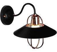 Wall Lamps & Sconces Vintage Industrial Dome Wall Sconce, Bedside Wall Mounted Reading Lamp with Iron Shade, Farmhouse Wall Lights Lighting Fixture, E27 Wall Sconces for Bedroom Hallway Li