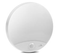 Maclean MCE357 Wall LED Lamp with IR Motion Sensor 10W IP44 Dusk to Dawn White Case Natural White (4000K), 900lm Indoor Outdoor Hallway Staircase