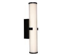 Wall Light Black Clamp LED IP44 430mm Matt Searchlight 63125-1BK